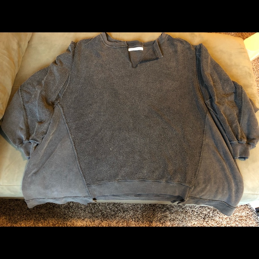 Free Prople With the Band Pullover Wash blk. SZ XS